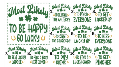 Saint Patrick's Day 40 OZ Holiday Tumblers