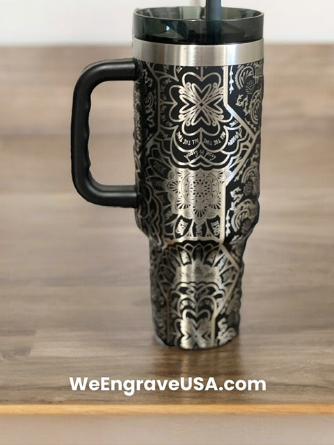 Faith Mandala, Jesus Mandala 40 OZ tumbler