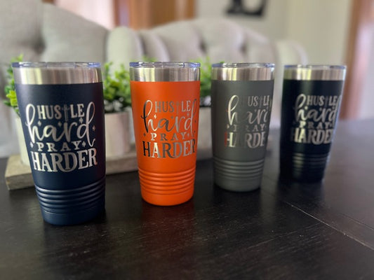 Laser Engraved 20 Oz Tumbler Comes with 1-side engraved