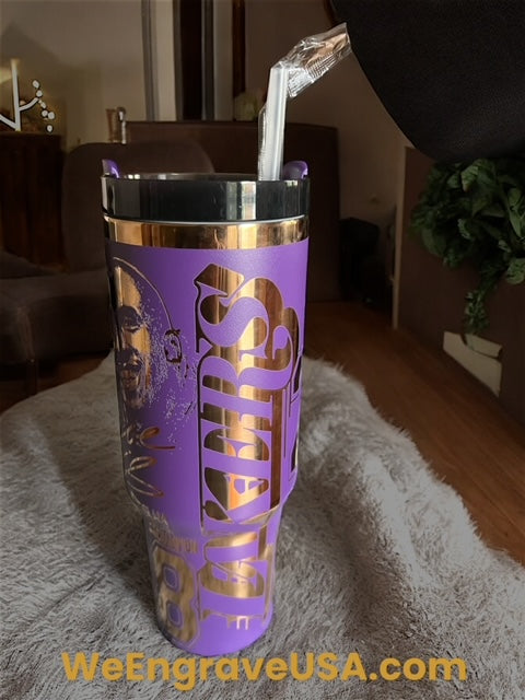 Mamba 24 Purple copper Plated 40oz Tumbler