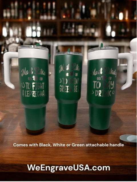 Saint Patrick's Day 40 OZ Holiday Tumblers