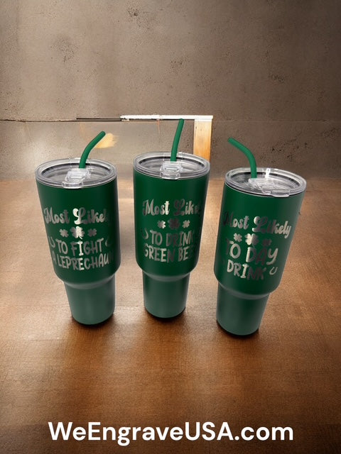 Saint Patrick's Day 40 OZ Holiday Tumblers